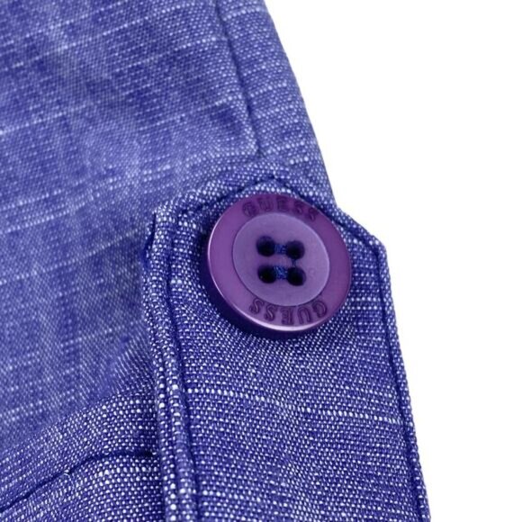 GUESS Cuffed Short Sz 32 Purple - Picture 2 of 6